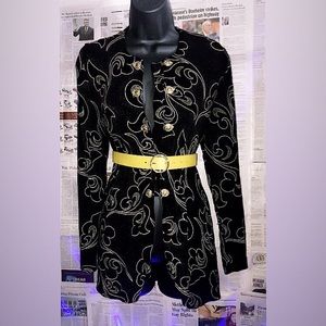 Rare Vintage Charm button blouse/Cape